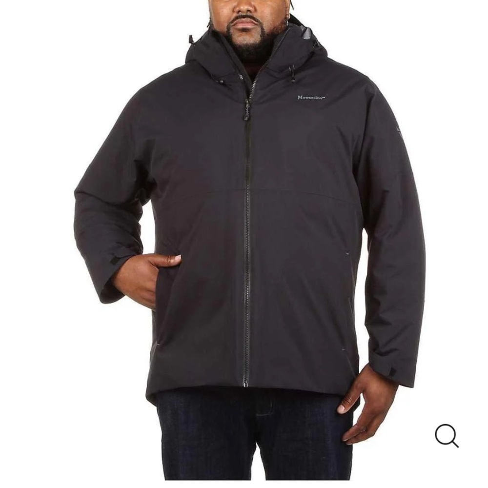 Moosejaw Men's Black Performance Winter Coat Ski Snowboard Size Large